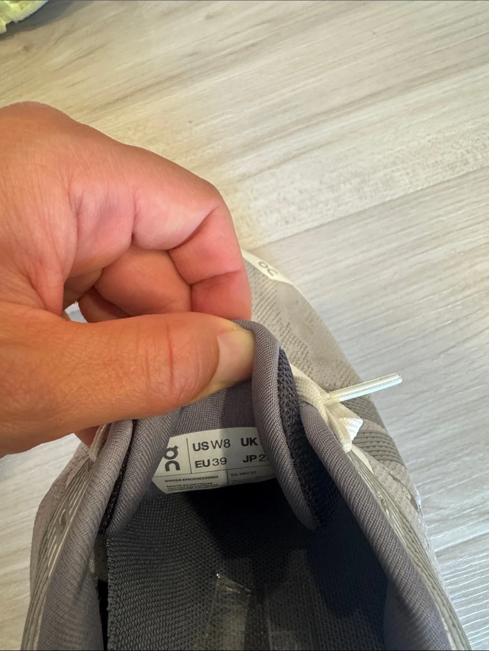 On Cloudswift Women's Running Shoes in Grey and Light Yellow/Green